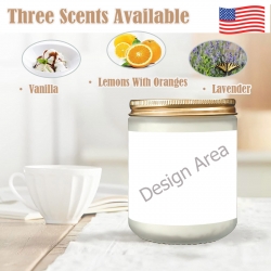 Frosted Glass Candle Cup - Large Size
