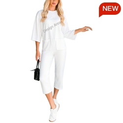 Women's 3/4 Sleeve Jumpsuit
