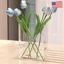 Acrylic Book Shaped Vase (Front&Side Print)
