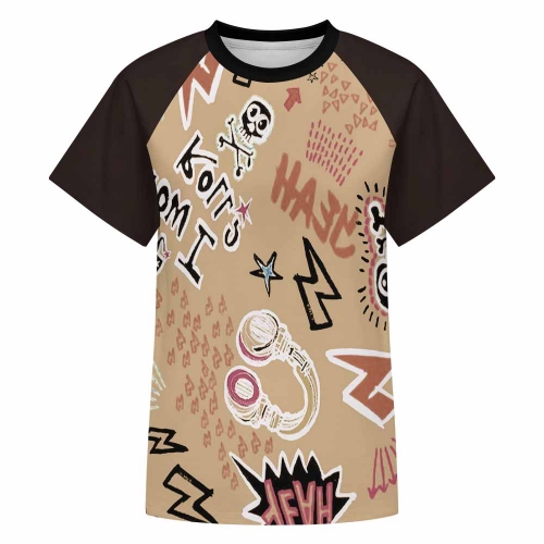 Women's All Over Print Raglan T-Shirt