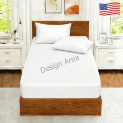 Twin Bedding Set (Fitted Sheet + Pillowcases)