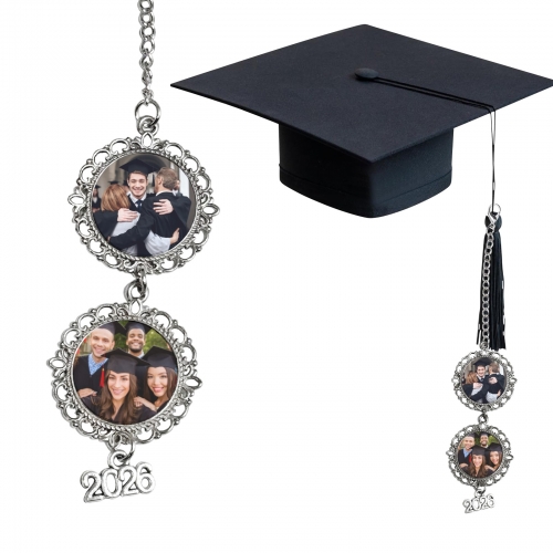 Graduation Cap Photo Charm