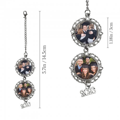 Graduation Cap Photo Charm