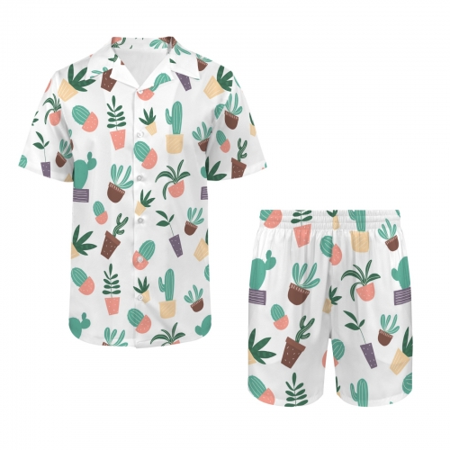 Men's Hawaiian Shirt & Shorts Set