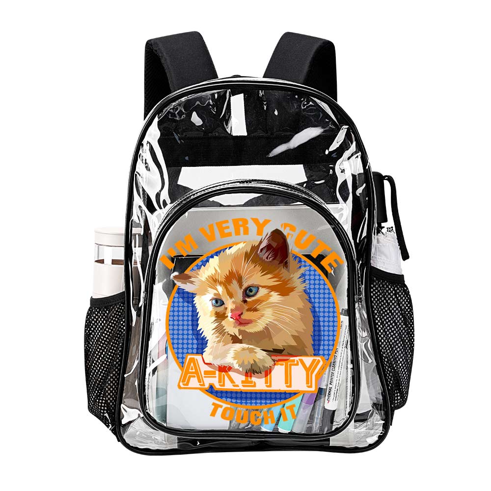 Customizable Transparent Backpack – Design Your Own Personalized Clear ...