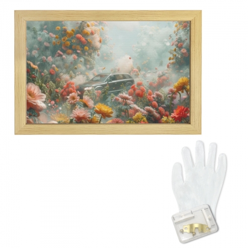 Natural Wood Framed Art Print 12×8inch
