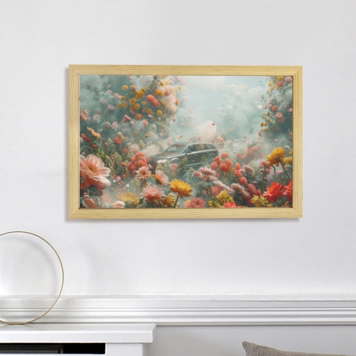Natural Wood Framed Art Print 18×12inch