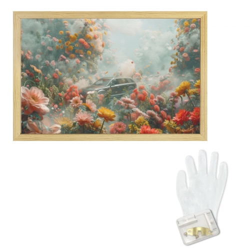 Natural Wood Framed Art Print 24×16inch
