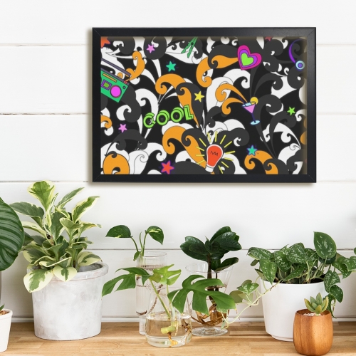Black Framed Art Print 18×12inch