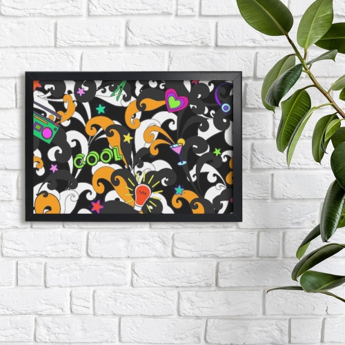Black Framed Art Print 18×12inch