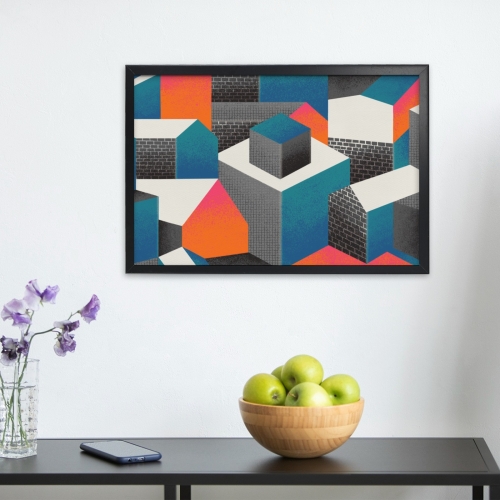 Black Framed Art Print 24×16inch