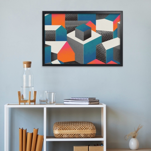 Black Framed Art Print 24×16inch
