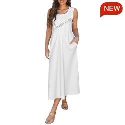 Women's Sleeveless Midi Dress