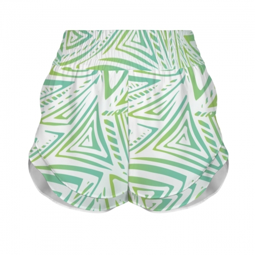 Elastic Waist Double Layered Active Shorts