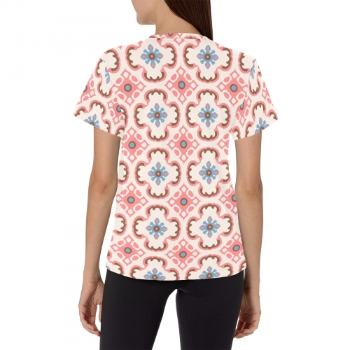 Women's All Over Print Crew Neck T-Shirt (Model T40-2)
