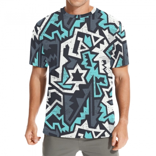 Men's All Over Print Crew Neck T-Shirt (Model T40-2)