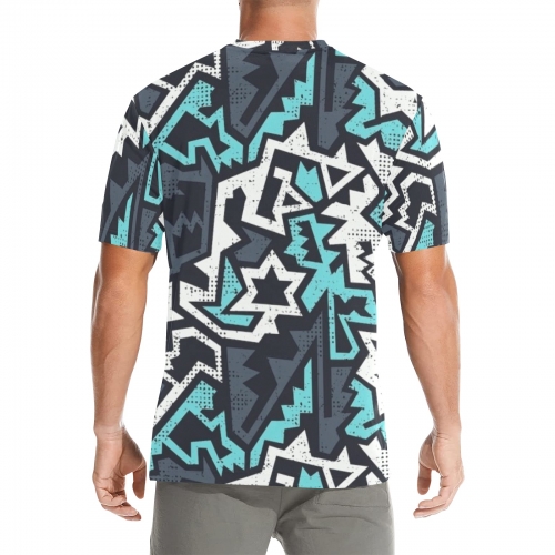 Men's All Over Print Crew Neck T-Shirt (Model T40-2)