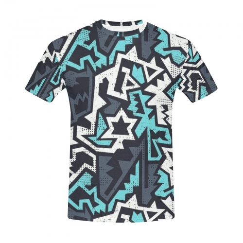 Men's All Over Print Crew Neck T-Shirt (Model T40-2)