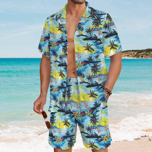 Men's Shirt and Shorts Outfit