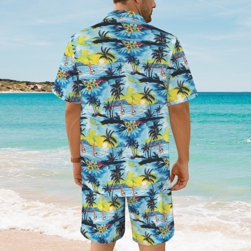 Men's Shirt and Shorts Outfit