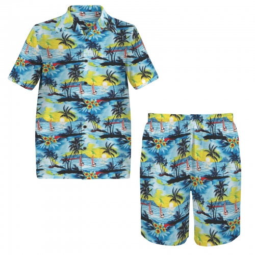 Men's Shirt and Shorts Outfit