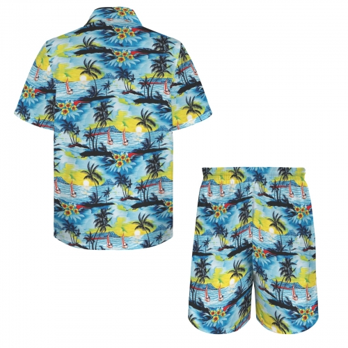 Men's Shirt and Shorts Outfit