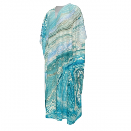 Men's Open-Front Long Robe