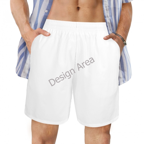 Men's All Over Print Elastic Beach Shorts