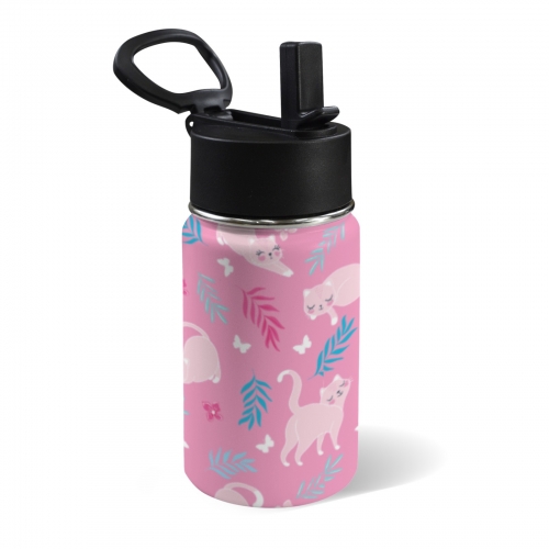 12oz Kids Water Bottle with Straw Lid