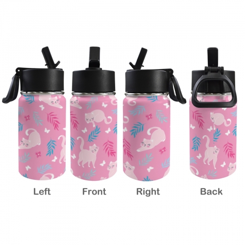 12oz Kids Water Bottle with Straw Lid
