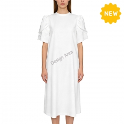 Women's Short Puff Sleeve Dress