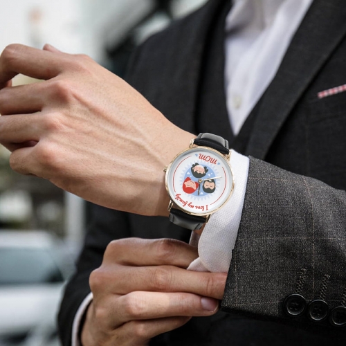 Classic Leather Strap Watch (019)
