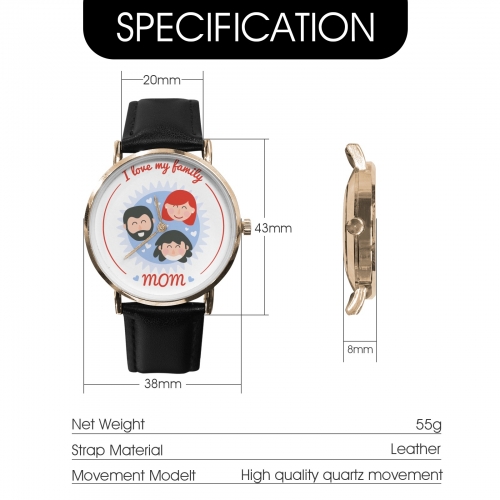 Classic Leather Strap Watch (019)