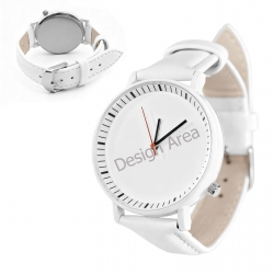 Unisex Leather Strap Watch