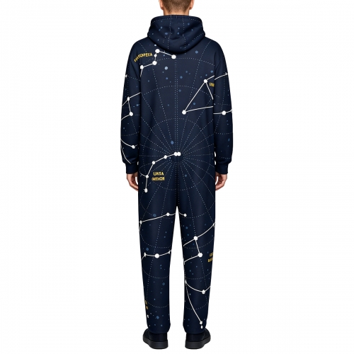 Men's Hooded Jumpsuit (Cuff)