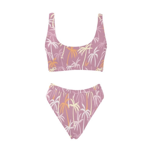 Sport Top & High-Waisted Bikini Swimsuit (Model S07)