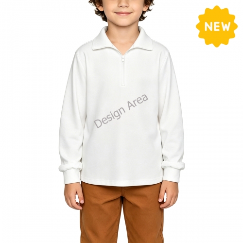 Children’s Half-Zip Sweatshirt with Pockets