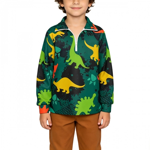 Children’s Half-Zip Sweatshirt with Pockets