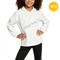 Girls’ Double-Layer Hood Half-Zip Sweatshirt