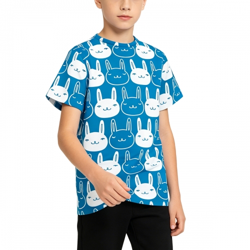 Children's All Over Print Crew Neck T-Shirt