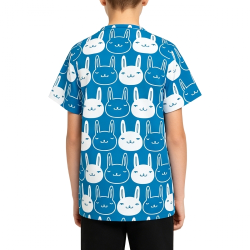 Children's All Over Print Crew Neck T-Shirt