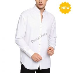 Men's Mandarin Collar Multi-Button Shirt