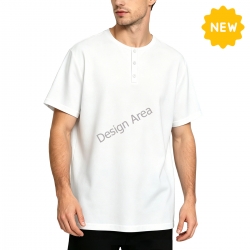 Men's Short Sleeve 3-Button Henley Shirt
