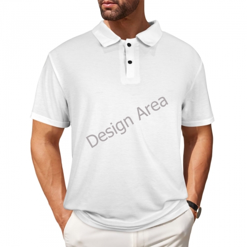 Men's Button Polo Shirt (Model T89)