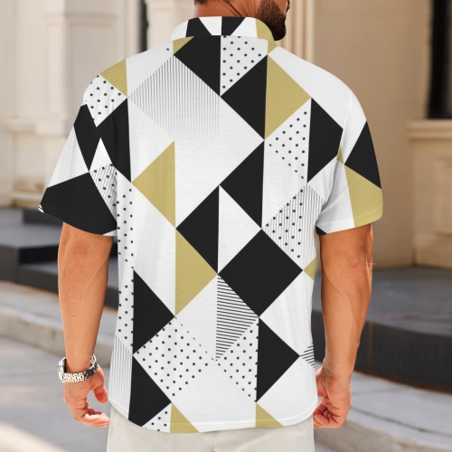 Men's Button Polo Shirt (Model T89)
