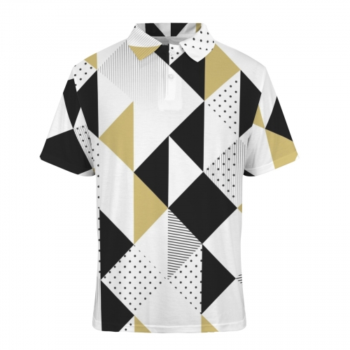Men's Button Polo Shirt (Model T89)