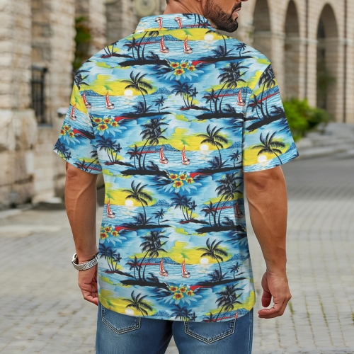 Men's Zipper Polo Shirt (Model T88)