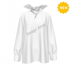 Women's Ruffle Neck Sweatshirt