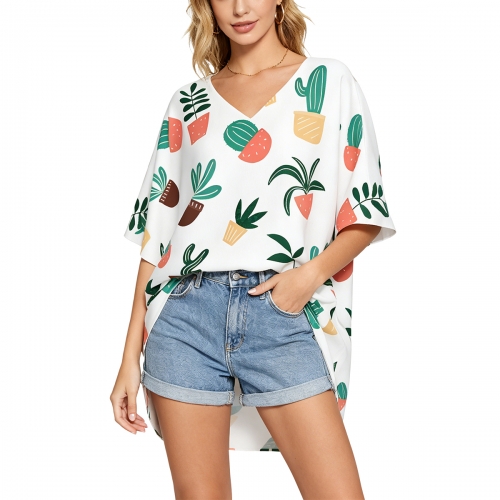 Women's Long V-Neck T-Shirt