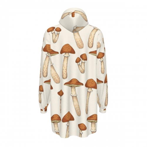 Hooded Long Sleeve Nap Robe